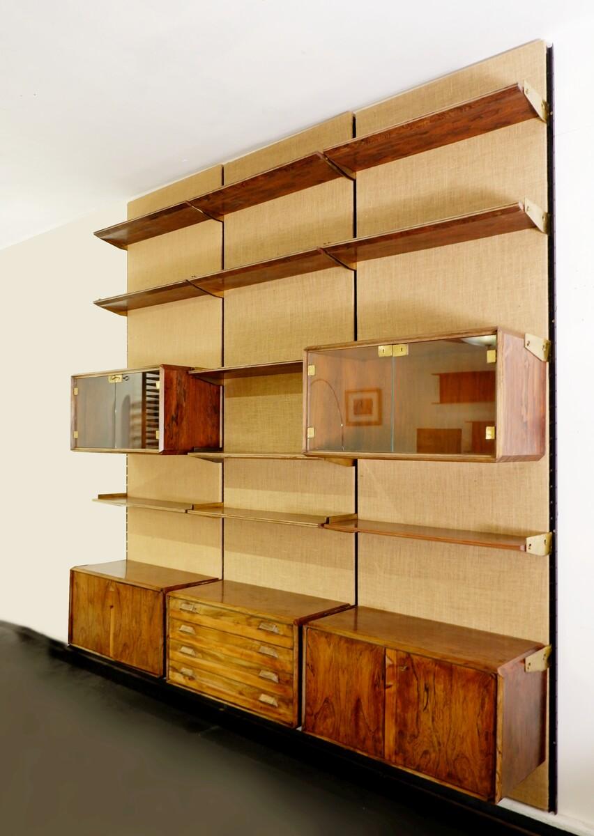 Mid-Century Modern La Permanente Mobili Cantù wall unit, 1950s For Sale