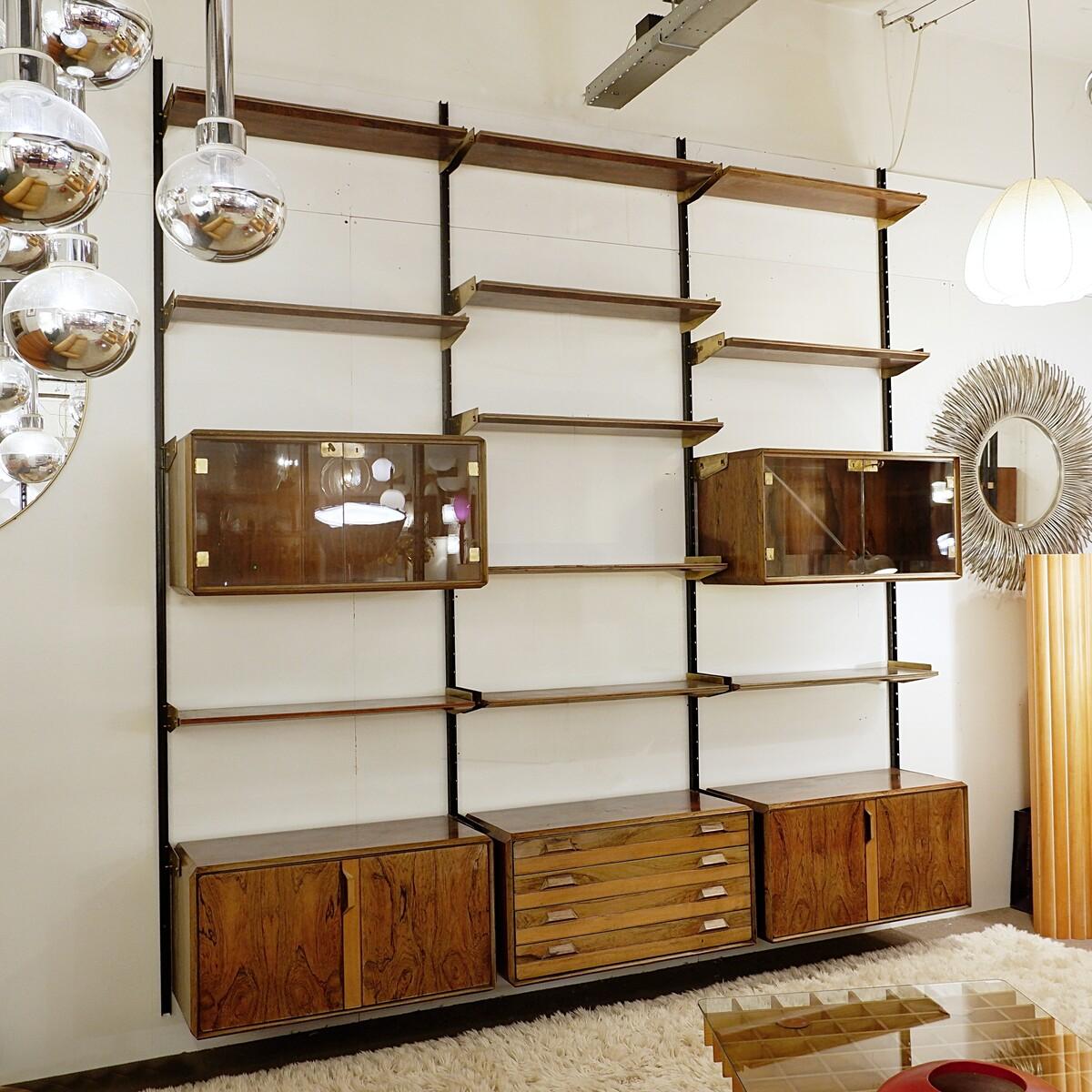 Italian La Permanente Mobili Cantù wall unit, 1950s For Sale