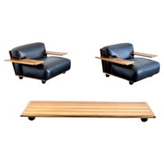 Sillas de salón y mesa de centro La Pianura de Mario Bellini para Cassina