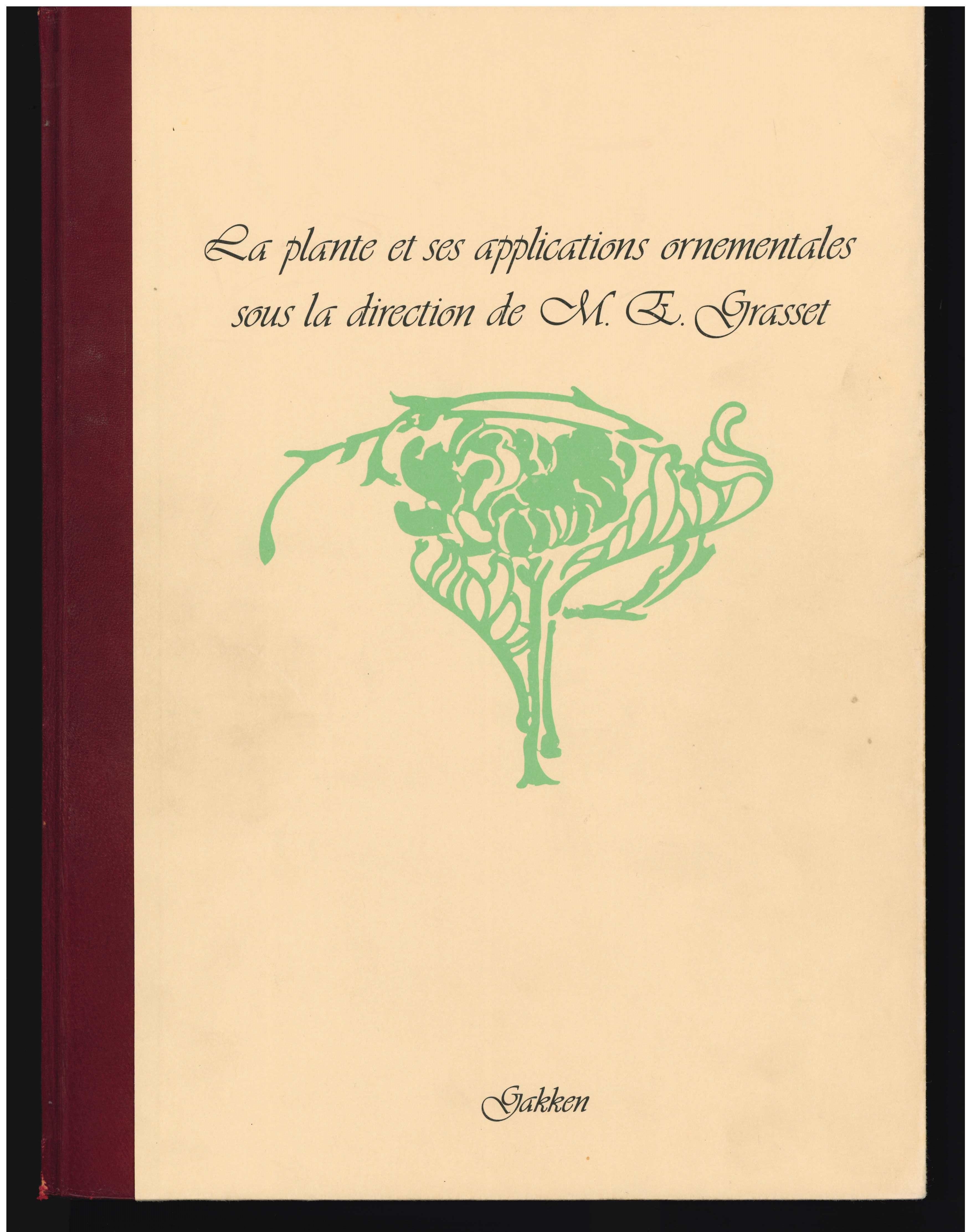 This is a 2 volume box set of books, the individual titles of which are - La Plante et ses applications ornementales sous la direction by M.E.Grasset and Les Fleurs et leurs applications decoratives by E.A.Seguy. Both volumes are beautifully