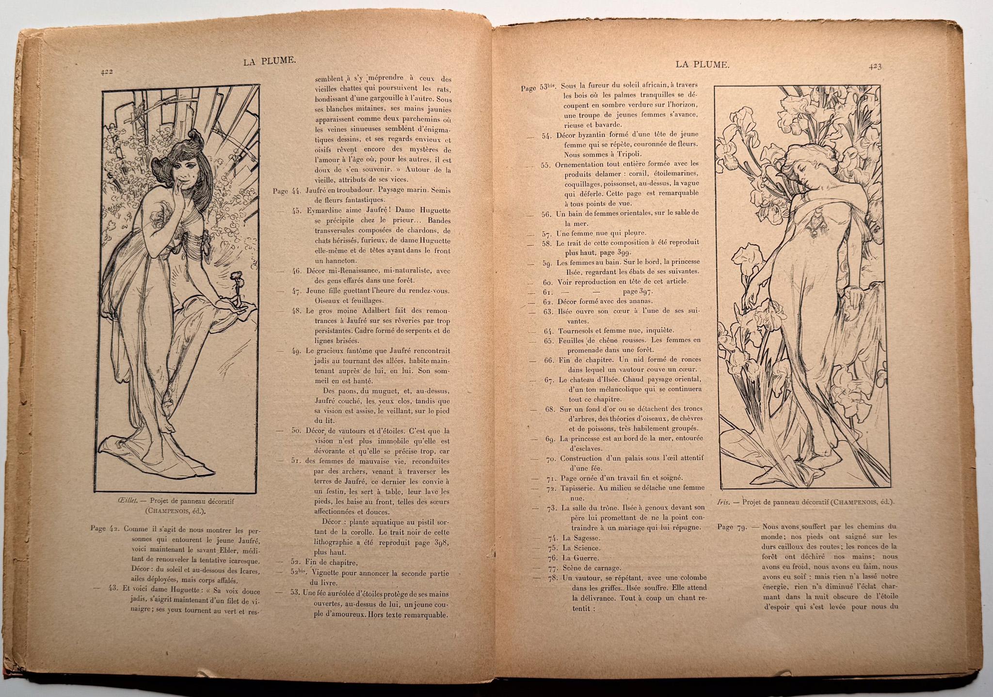 La Plume, numero speciale dedicato ad Alphonse Mucha In condizioni buone in vendita a New York, NY