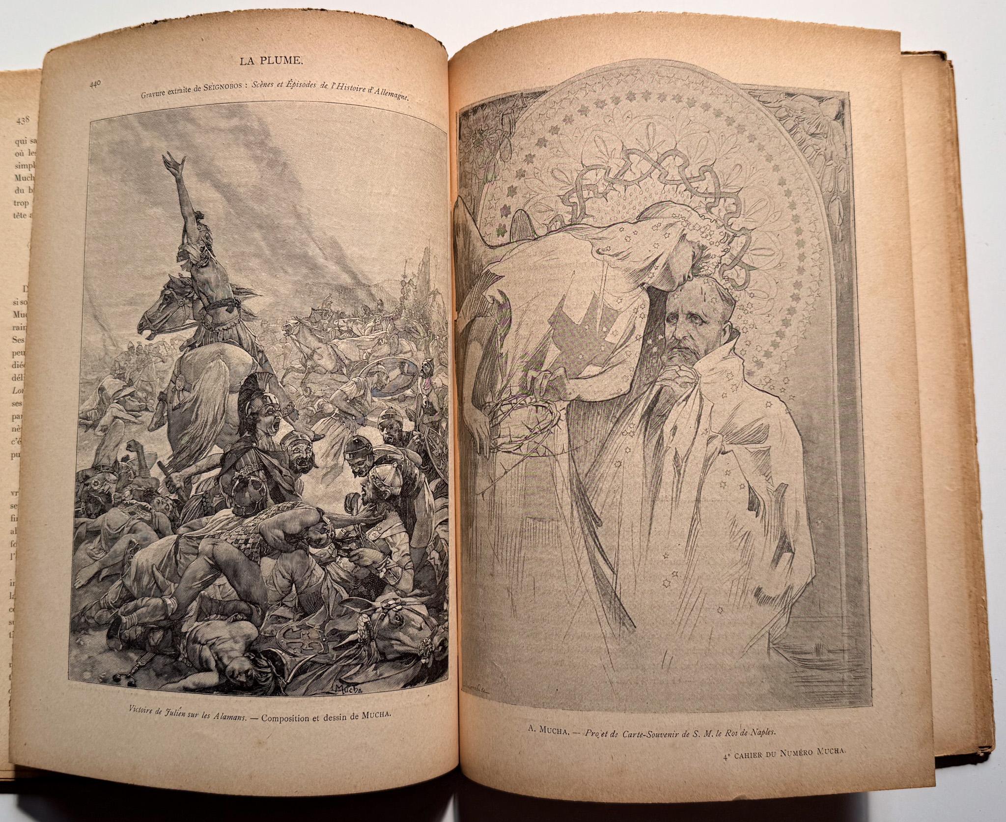 Fine XIX secolo La Plume, numero speciale dedicato ad Alphonse Mucha in vendita
