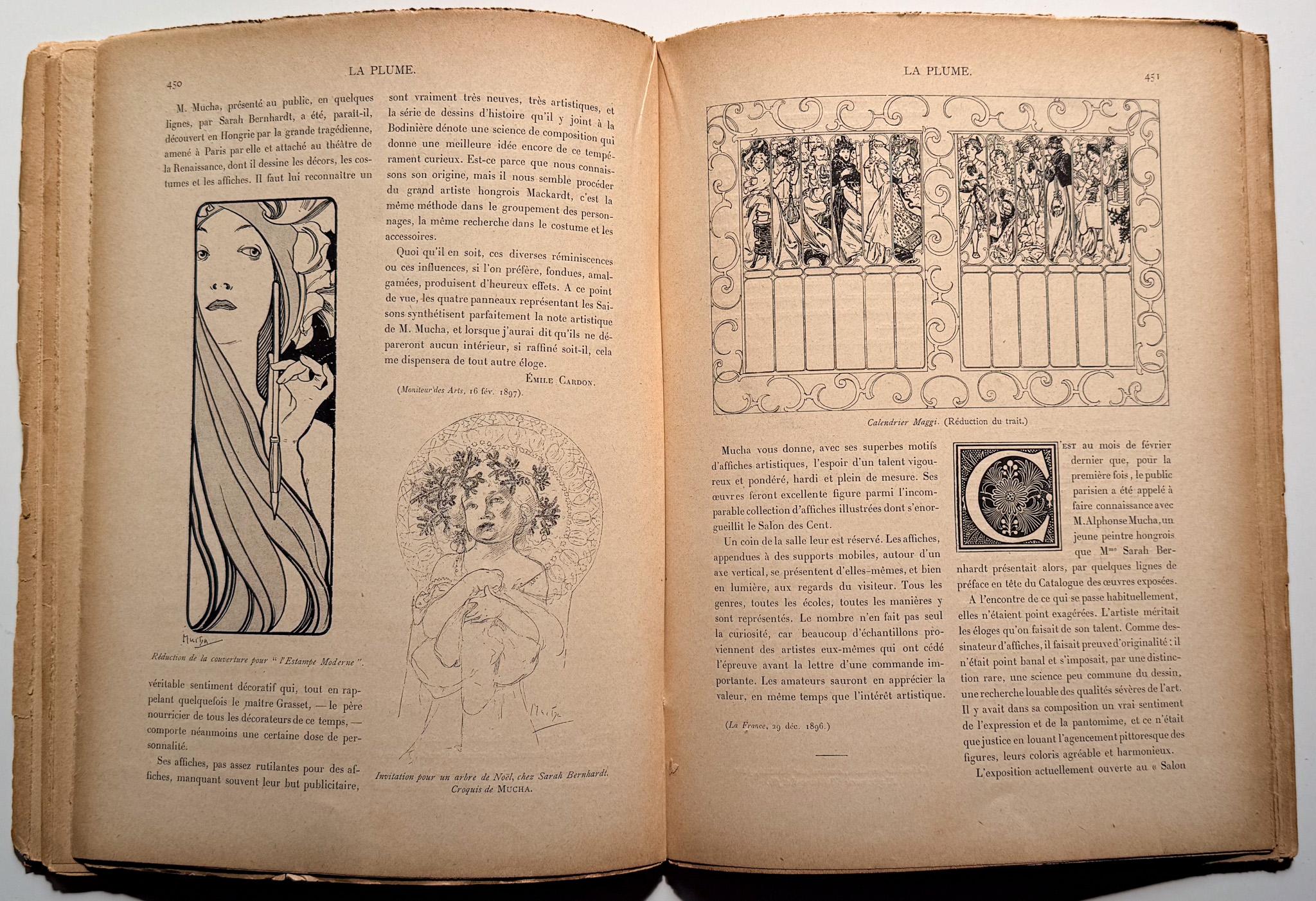 Carta La Plume, numero speciale dedicato ad Alphonse Mucha in vendita