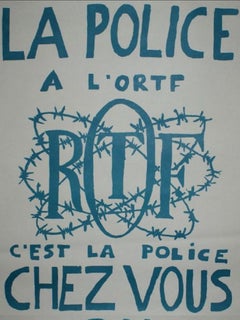 La Police À L’ortf C’est La Police Chez Vous 1968 Original Vintage Poster