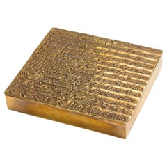 La prière de Saint François d'Assise, Vergoldeter Bronzekasten von Line Vautrin, Frankreich