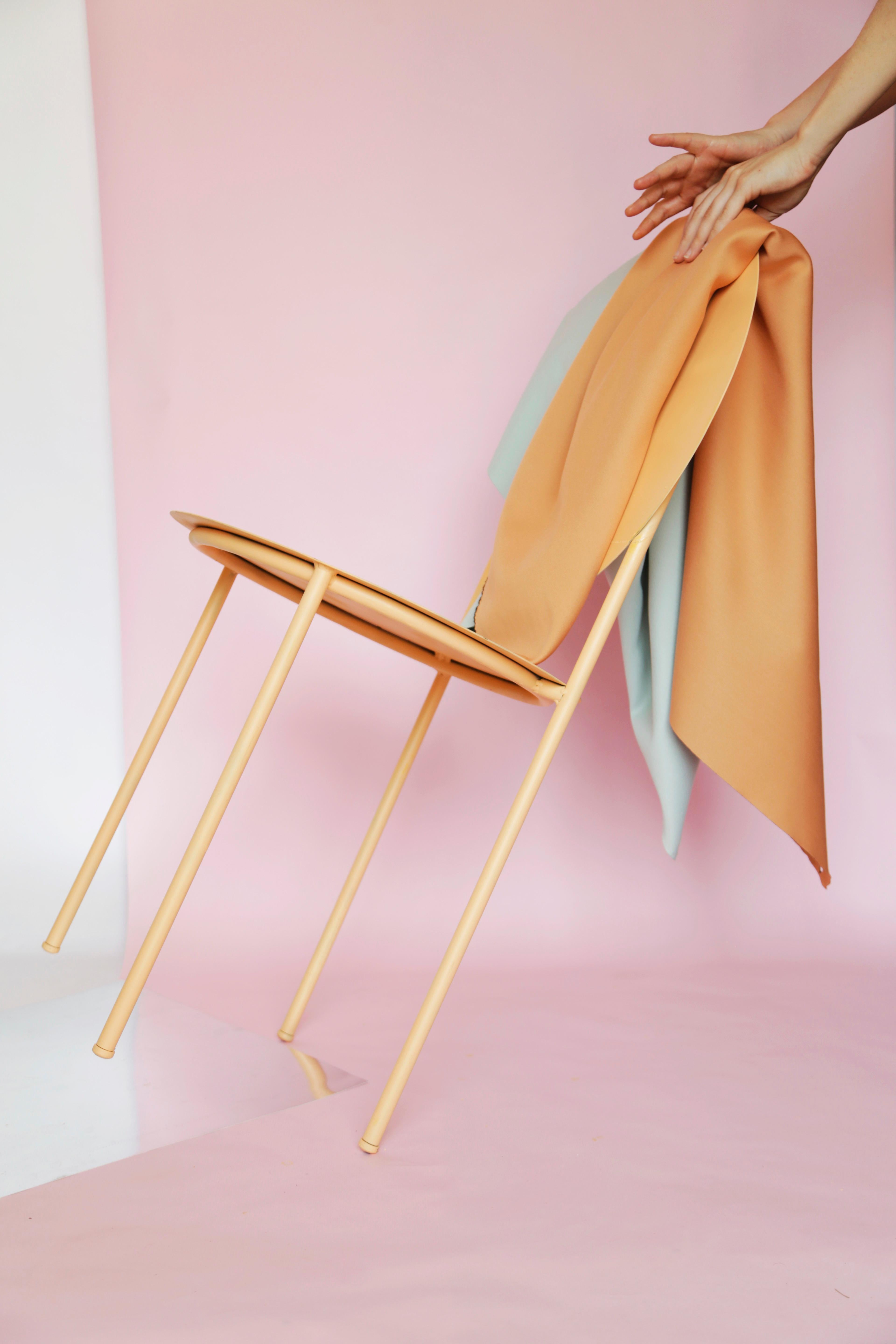 La Prima Minimalistic Chair in Metal  In New Condition In London, GB