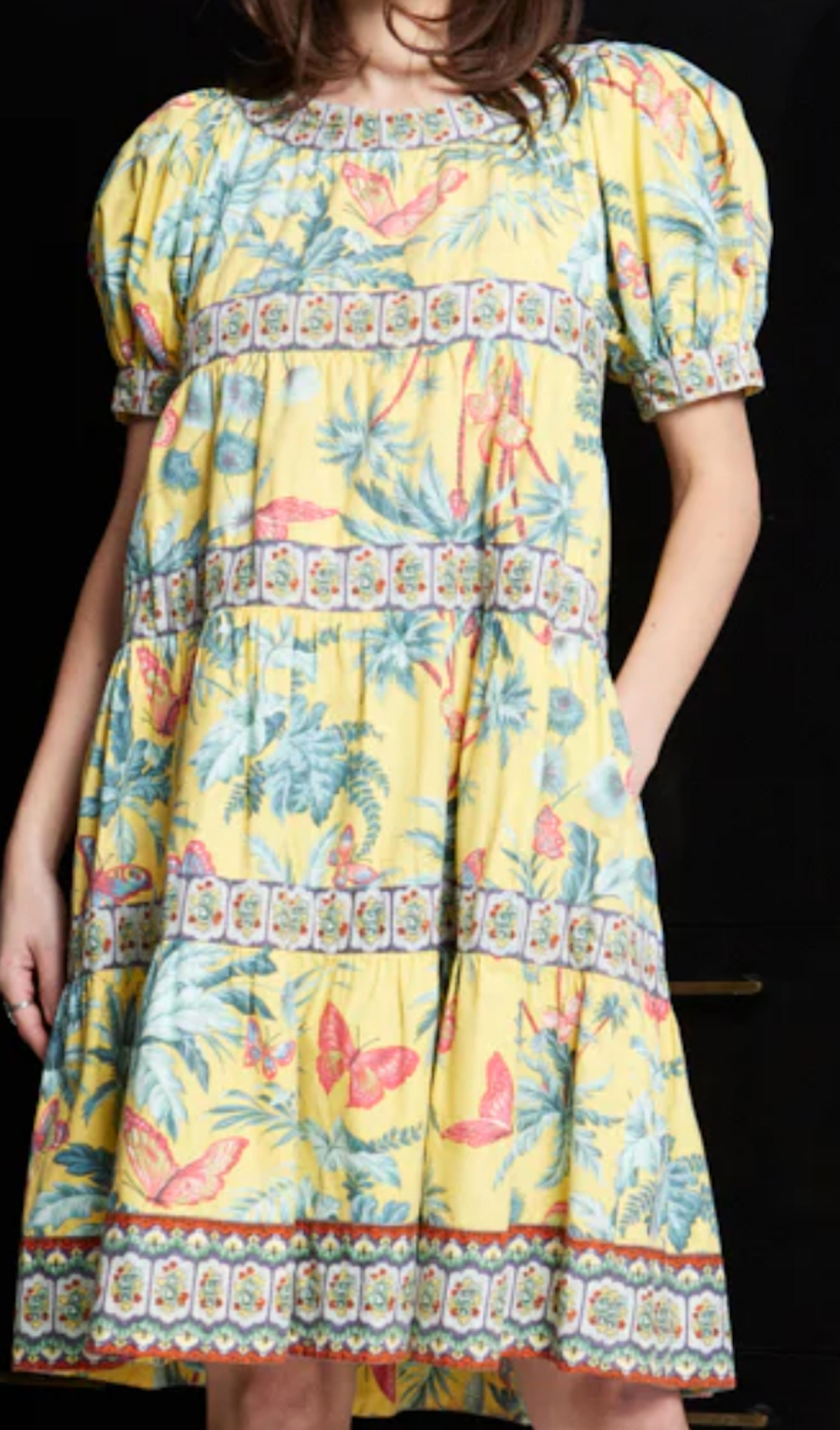 La Provence De Pierre Deux 1970's Dress In Excellent Condition For Sale In New York, NY