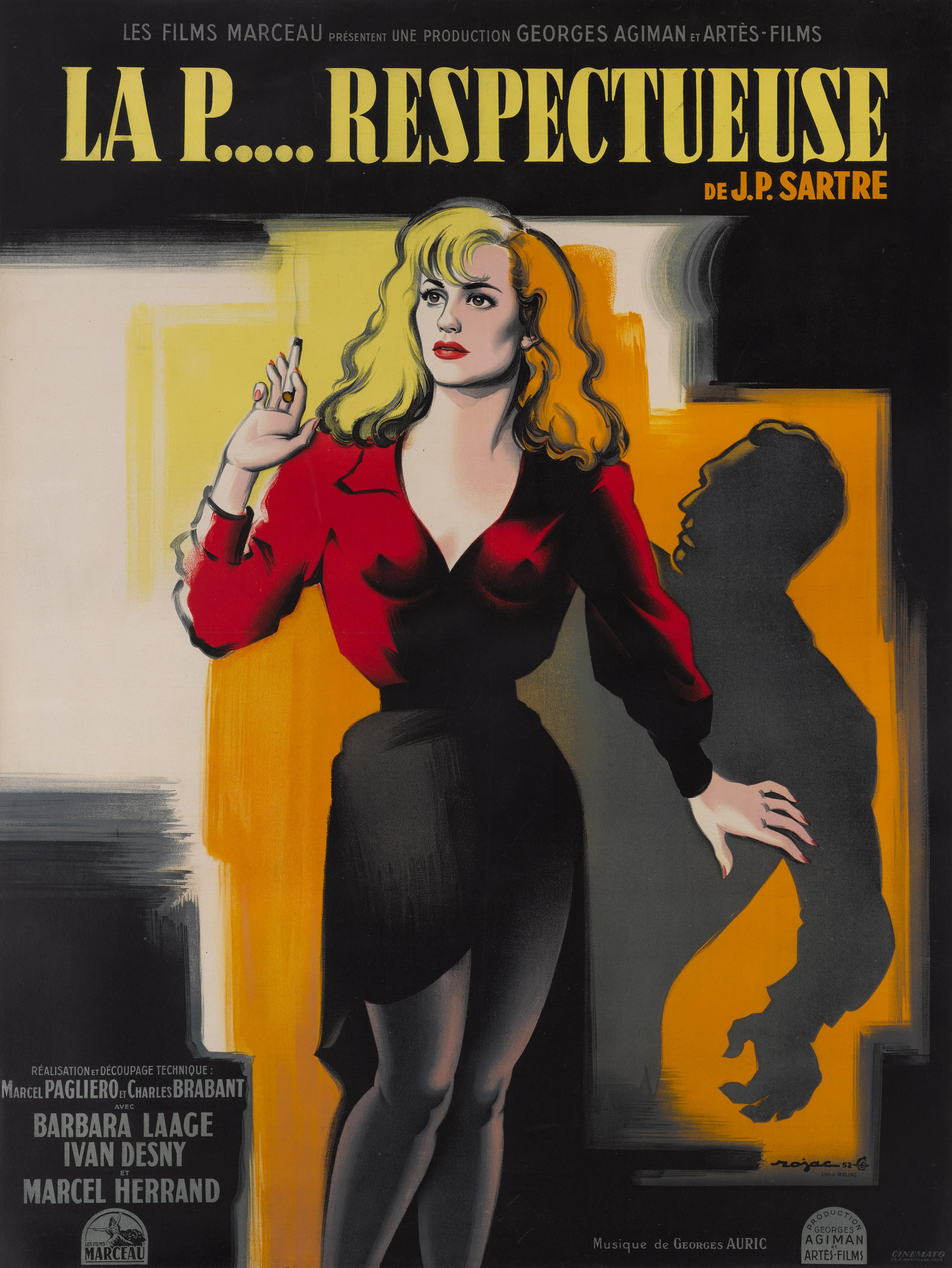 Original French film poster for the 1952 drama German 
Directed by Charles Brabant and Marcello Pagliero.
The art work on this poster is by the French poster artist Roger Jacquier (Rojac) (dates unknown)
It is very Unusual to find an unfolded