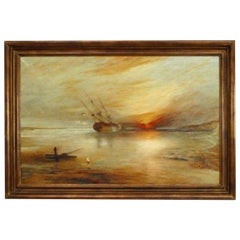 La Rade de Brest Seascape Painting