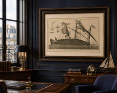 La Réale French Royal Galley, Large Naval Engraving, c.1769