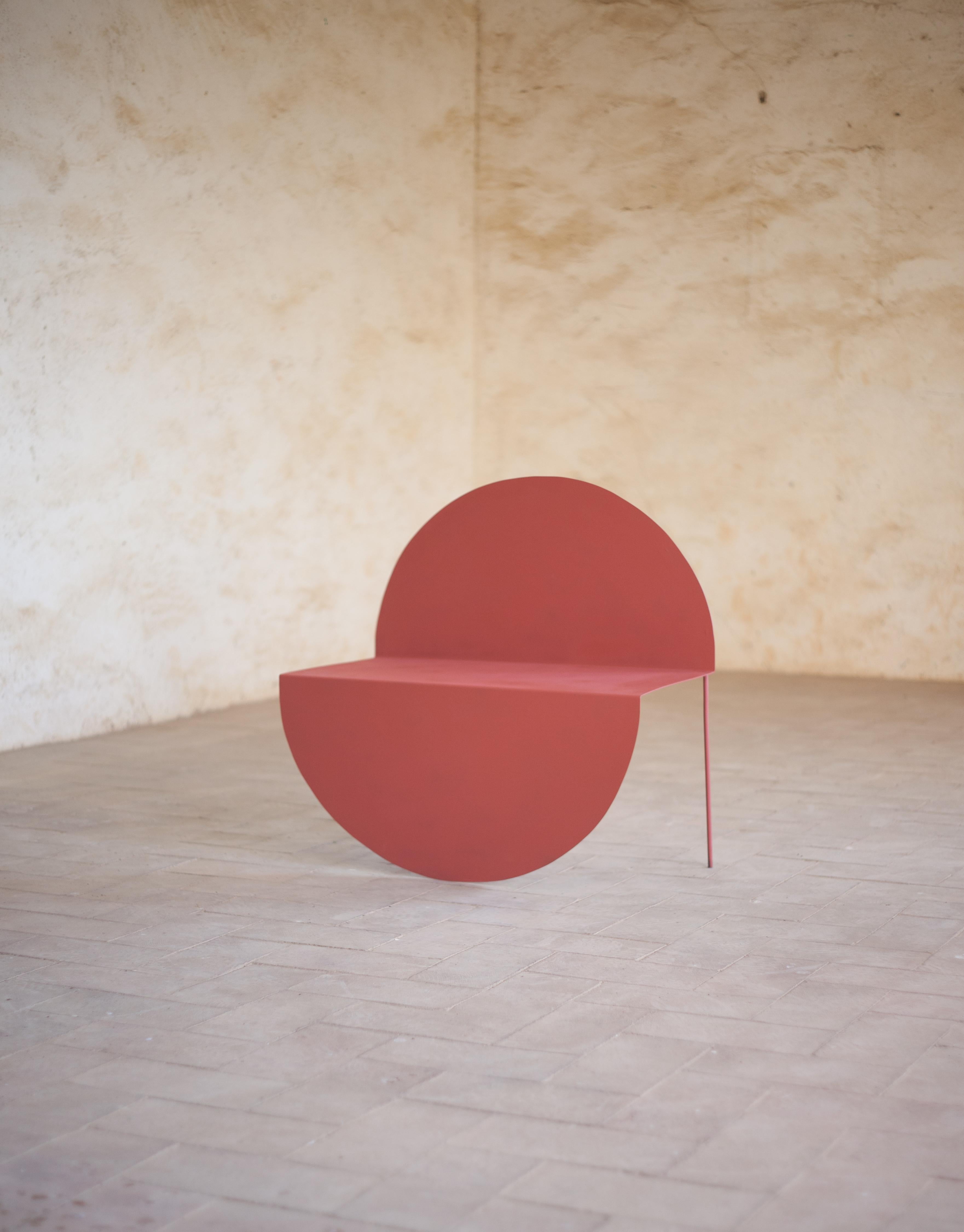 Modern La Redonda Minimalistic Chair in Metal  For Sale