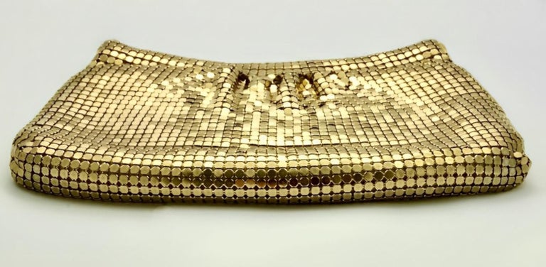 La Regale Gold Faux Leather Snap Chain Strap Evening Clutch Bag