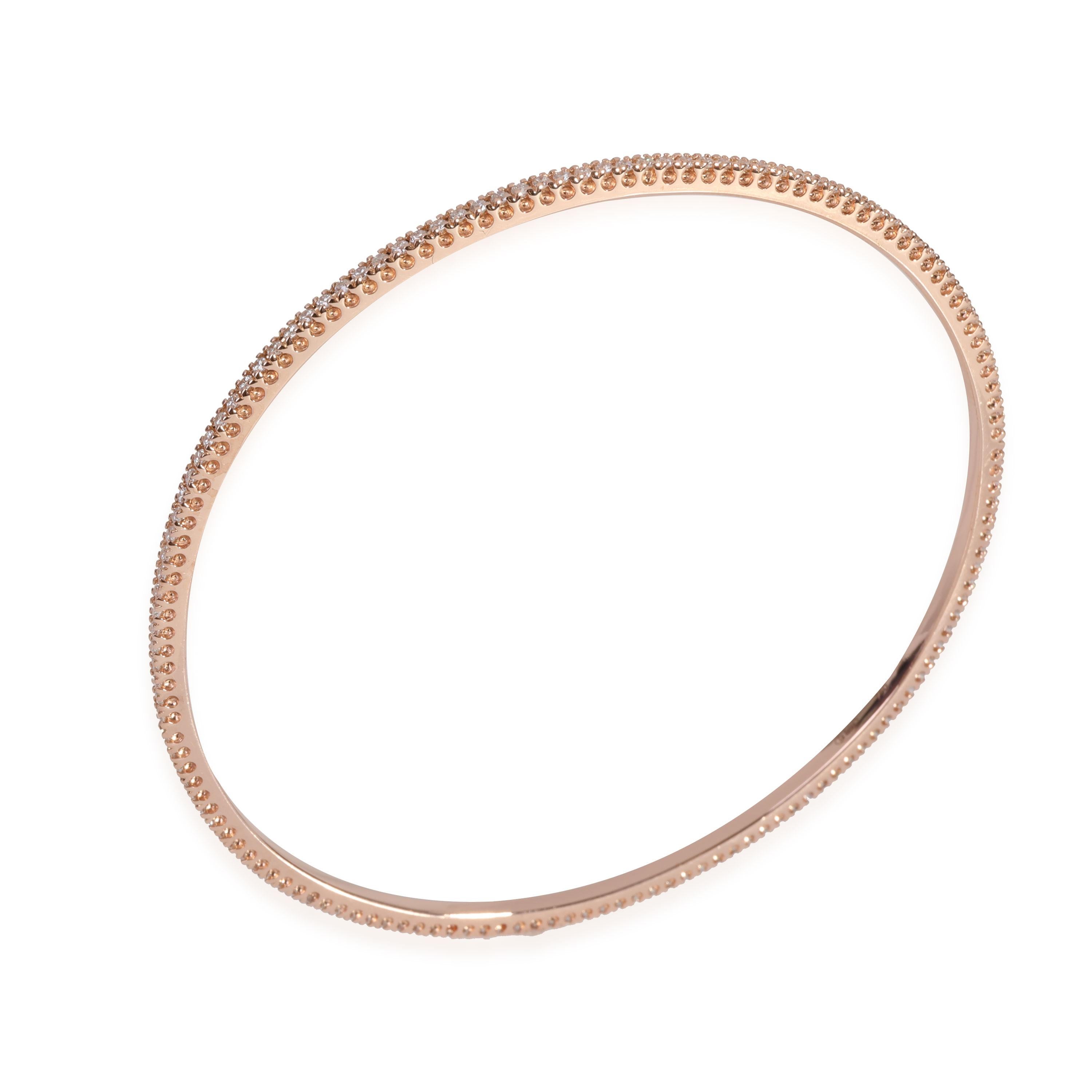La Reina Diamond Bangle in 18k Rose Gold 1 CTW

PRIMARY DETAILS
SKU: 118053
Listing Title: La Reina Diamond Bangle in 18k Rose Gold 1 CTW
Condition Description: Retails for 3500 USD. In excellent condition and recently polished. Fits a 7.75 inch