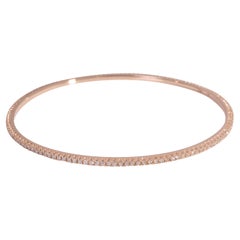 La Reina: 18 Karat Roségold Diamant-Armreif mit 1 Karat