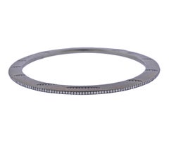 La Reina Titanium Diamond Bangle Bracelet