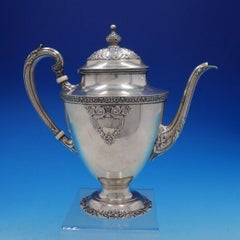 La Reine by Wallace Rare Sterling Silver 5-Piece Tea Set Marked #4500