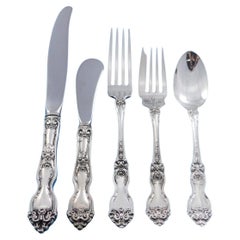 La Reine by Wallace Sterling Silver Flatware Set for 12 Service 67 Pieces