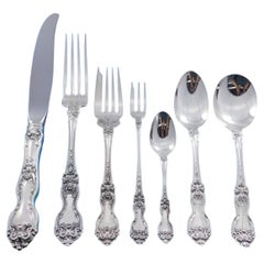 La Reine by Wallace Sterling Silver Flatware Set for 12 Service 89 Pieces Dinner