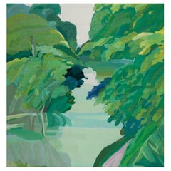 La Rivière en Été, arazzo della Maison Pinton, da un quadro di Roger Mühl