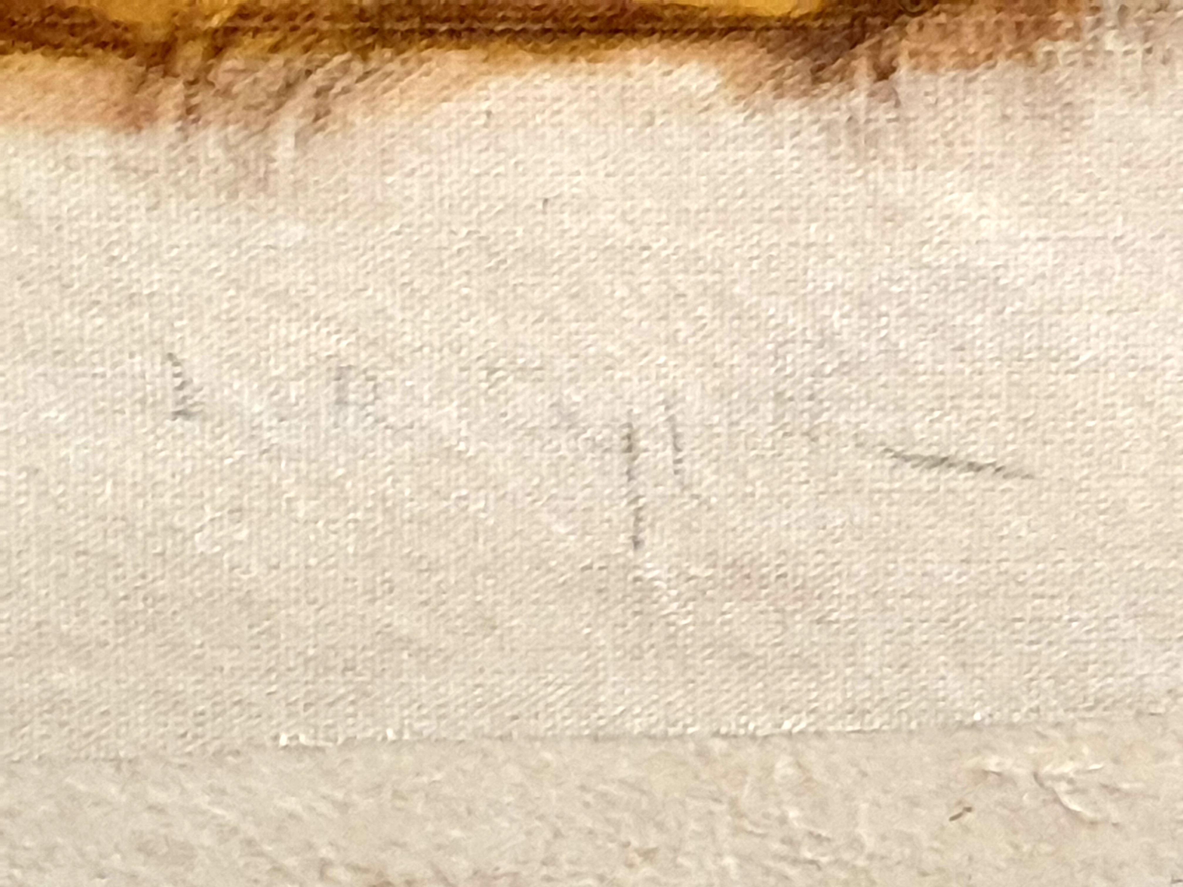 Dipinto di un antico tappeto tribale caucasico 