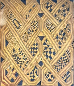 Gemälde eines antiken kaukasischen „Kuba“-Stammesteppichs, Aquarell auf Seide