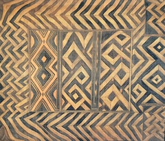 Painting of an Antique Caucasian 'Kuba' Tribal Rug, Watercolour on Silk