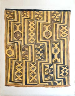 Painting of an Antique Caucasian 'Kuba' Tribal Rug, Watercolour on Silk