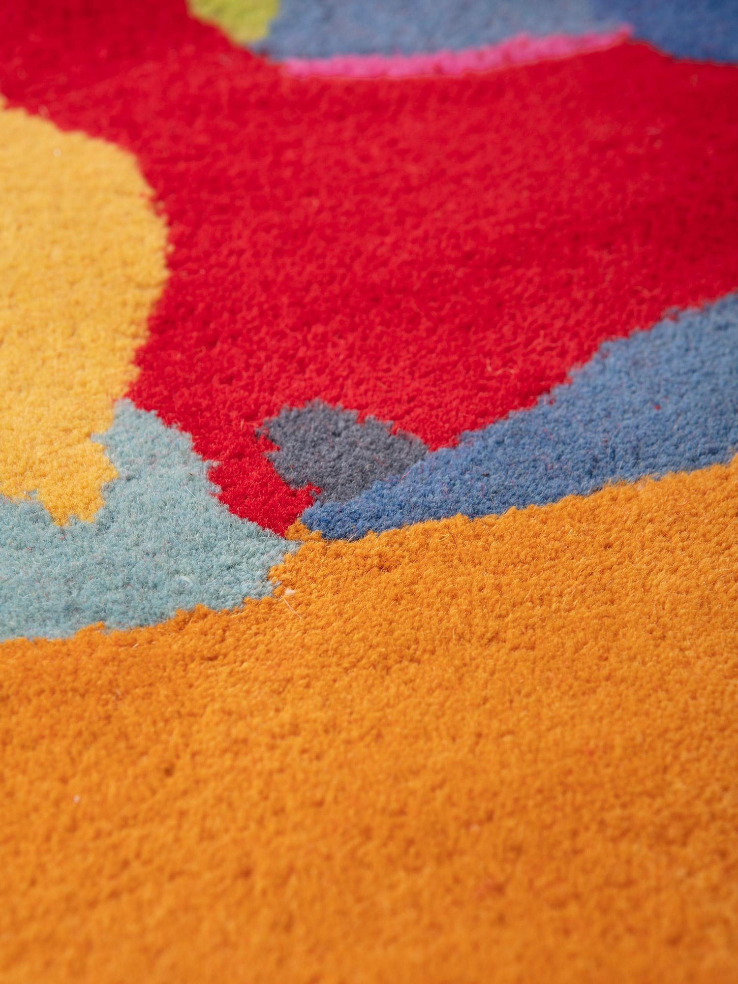 Tapis postmoderne La Rochefoucauld de Linde Burkhardt pour Driade, Italie Bon état - En vente à Milan, IT