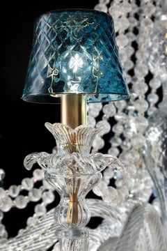 The Ronde Royale 24-Light Murano Glass Chandelier by Sylcom Light, French design
