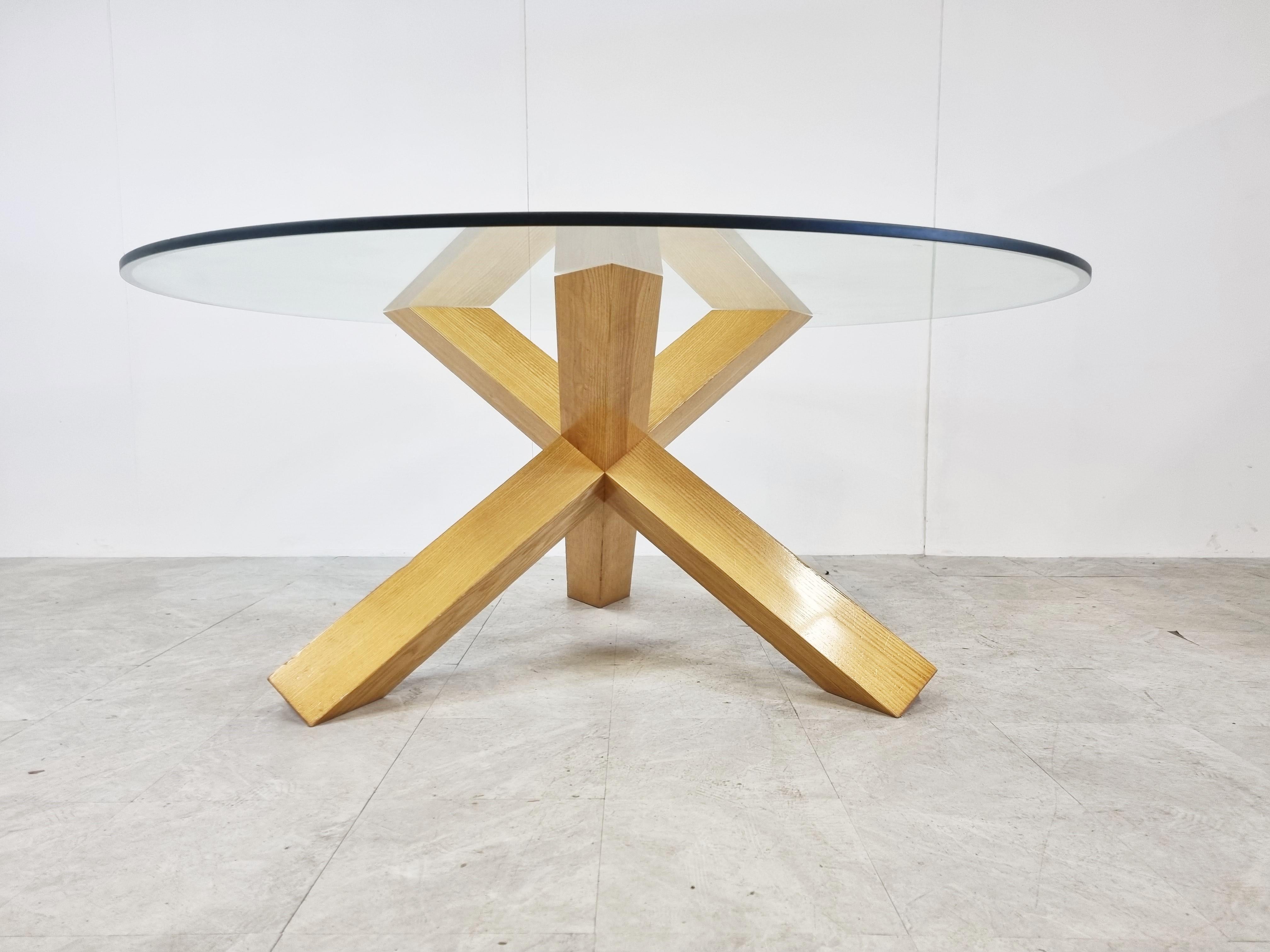 Beveled La Rotonda Dining Table by Mario Bellini, 1970s