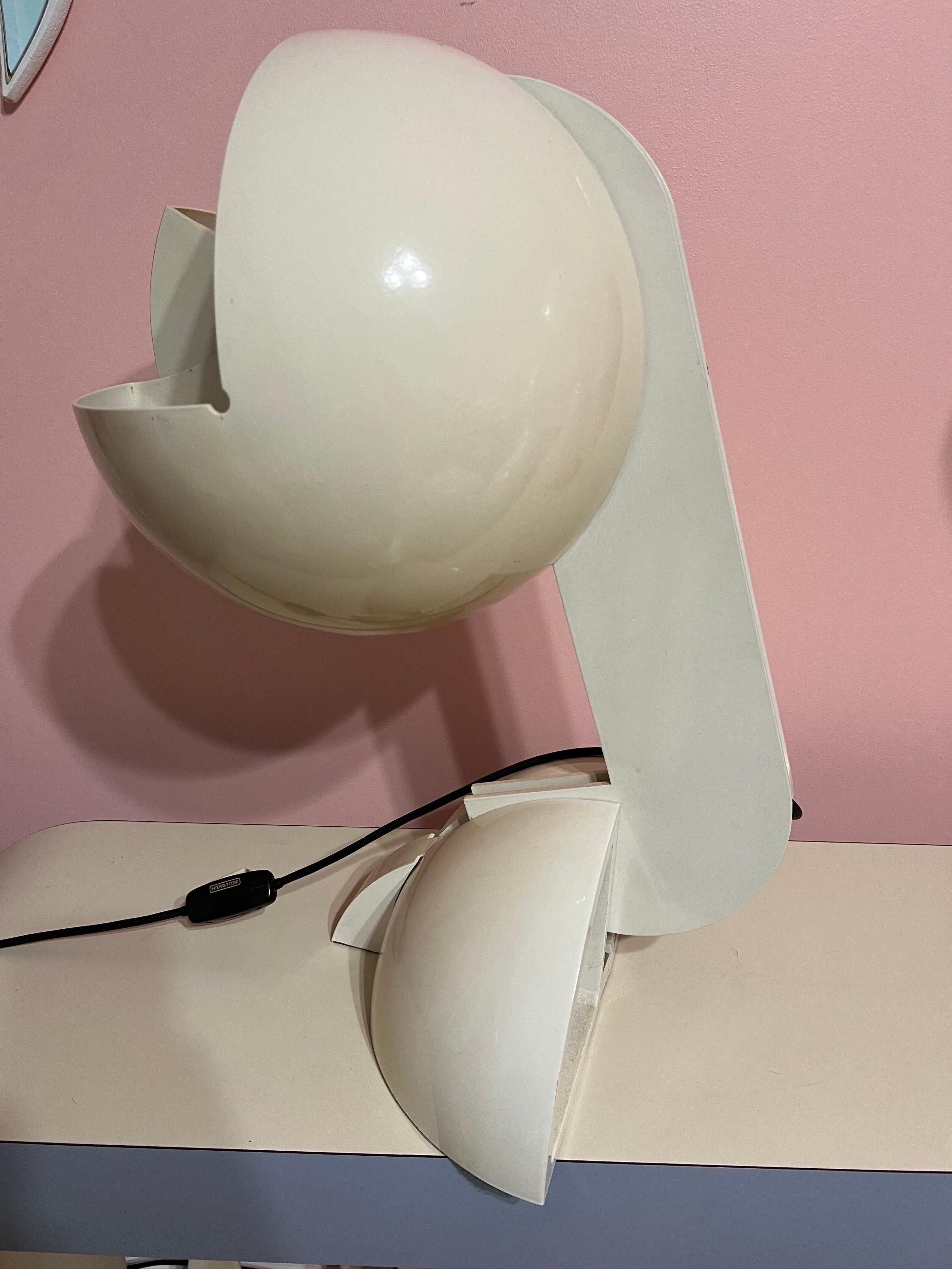 Post-Modern La Ruspa Table Lamp by Gae Aulenti Manufactured by Martinelli Luce Italy, 1970s For Sale