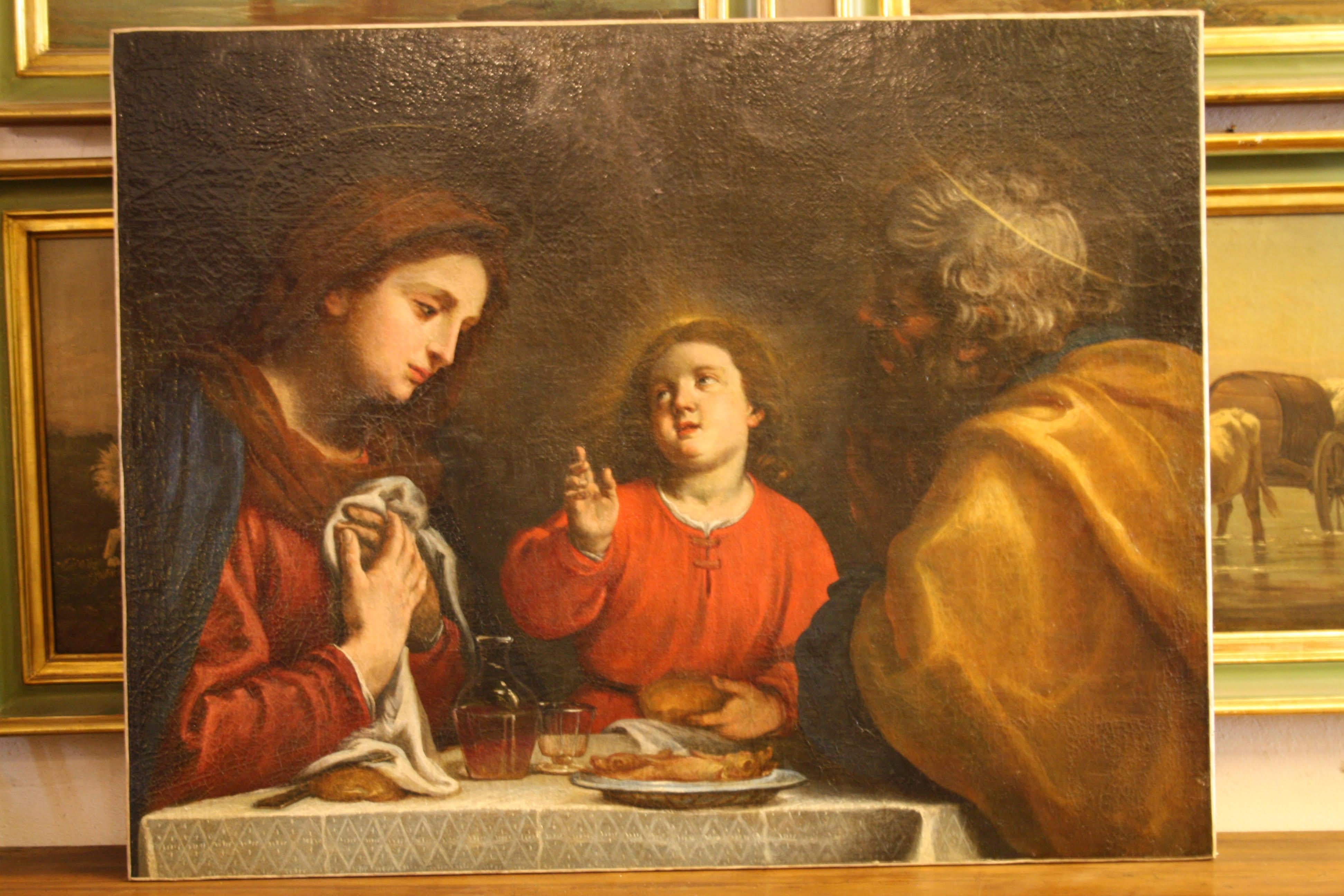 La Sacra Familia 18th Century

Title: La Sacra Familia Dolci, School of Florence 

92 x 118 cm 

A truly stunning 18th Century Italian Oil on canvas of the sacred family. Super high quality 
The painting is in fine condition and is unframed. The