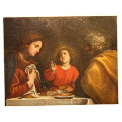 Antique La Sacra Familia, 18th Century, La Sacra Familia Dolci, School of Florence 