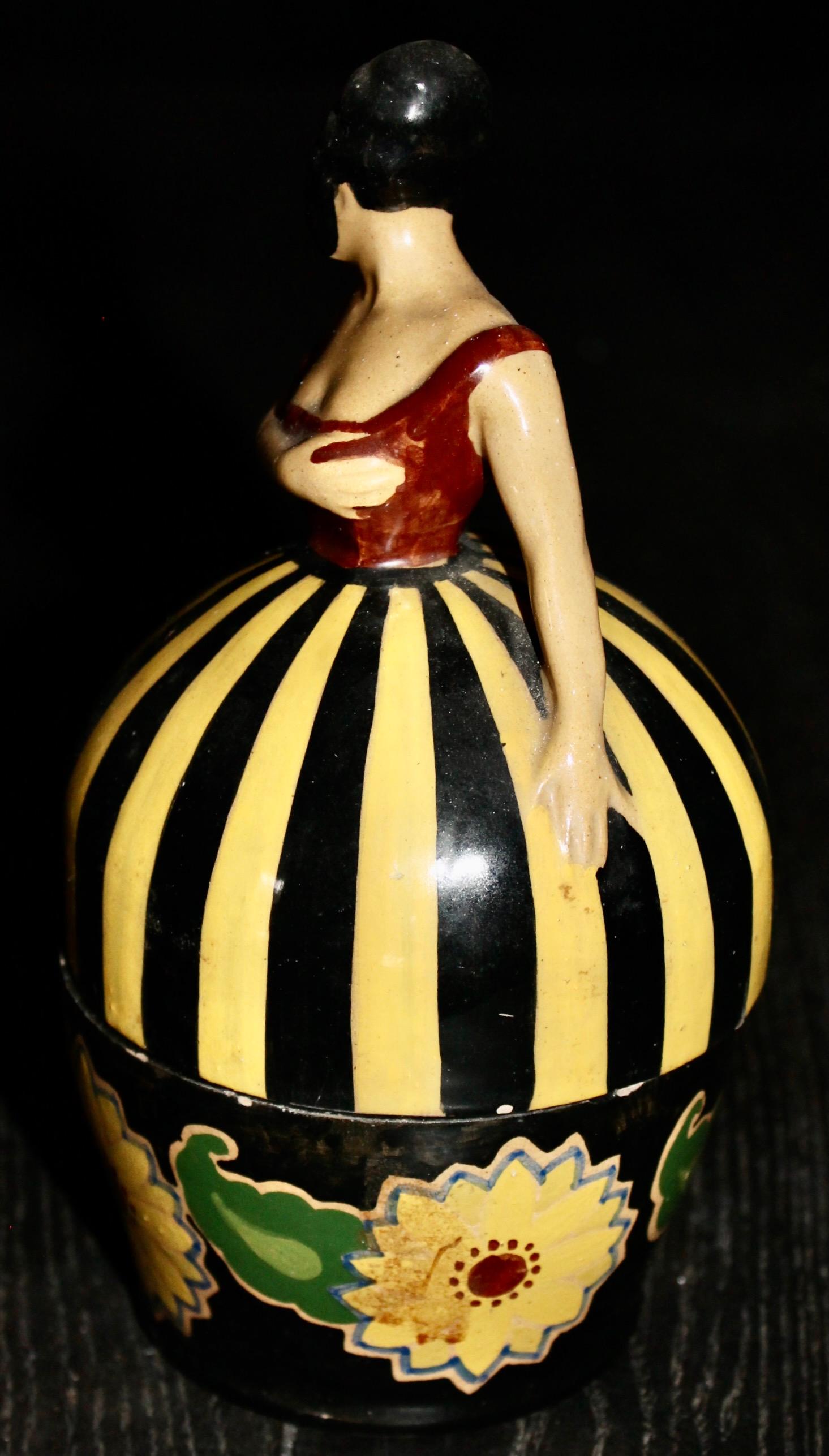 La Salamandra Roma Figural Art Deco Container 1