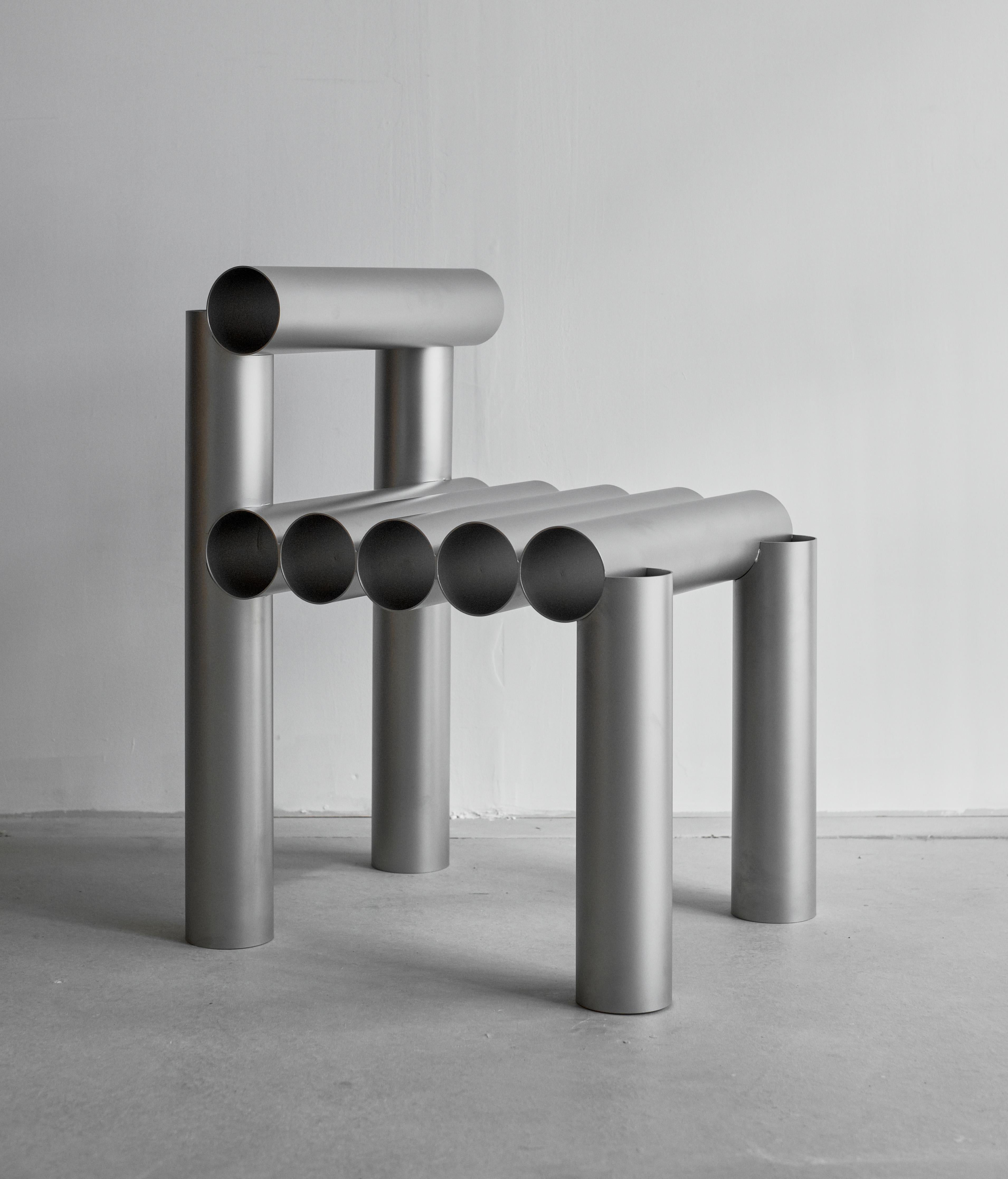 Stainless Steel La Santa María Chair For Sale