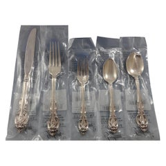 La Scala by Gorham Sterling Silver Dinner Size Flatware Service Set 40 Pcs, New