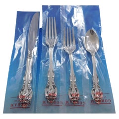Servizio di posate La Scala by Gorham in argento sterling per 12 persone 54 pezzi Nuovo