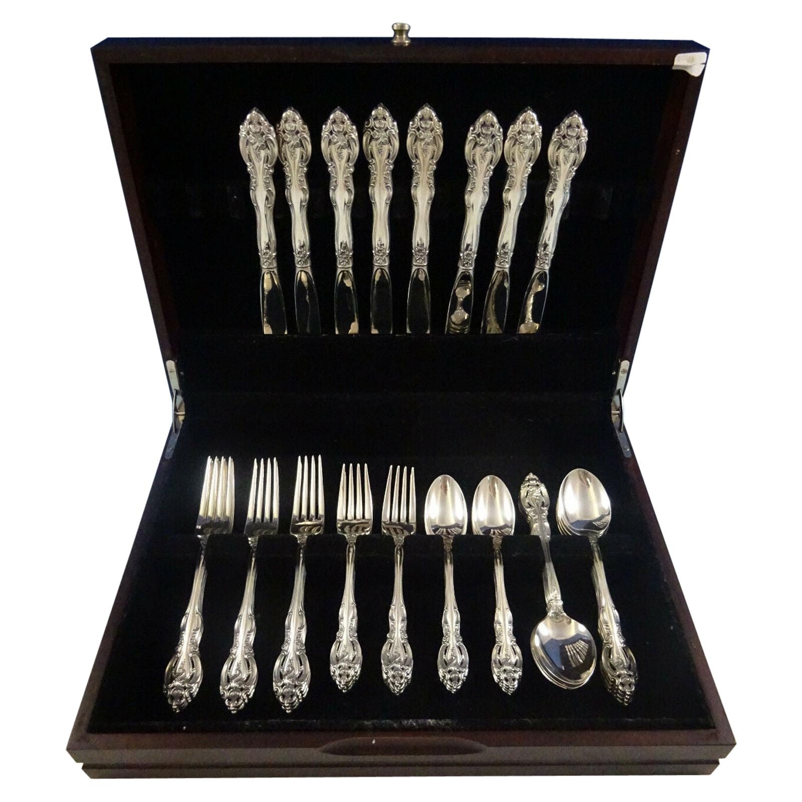 La Scala by Gorham Sterling Silver Flatware Service for 8 Set 40 Pieces