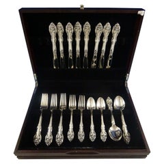 Used La Scala by Gorham Sterling Silver Flatware Service for 8 Set 40 Pieces
