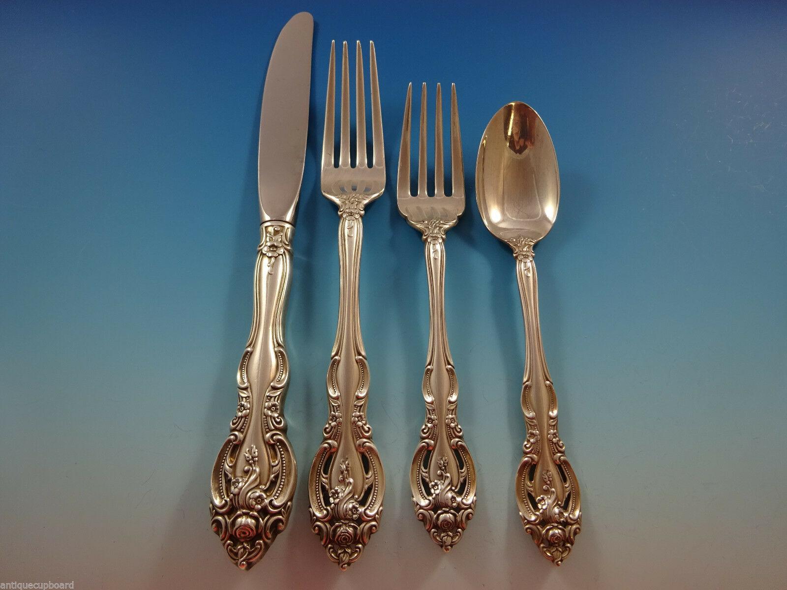 La Scala by Gorham Sterling Silver Flatware Service Set 30 Pieces In Excellent Condition In Big Bend, WI