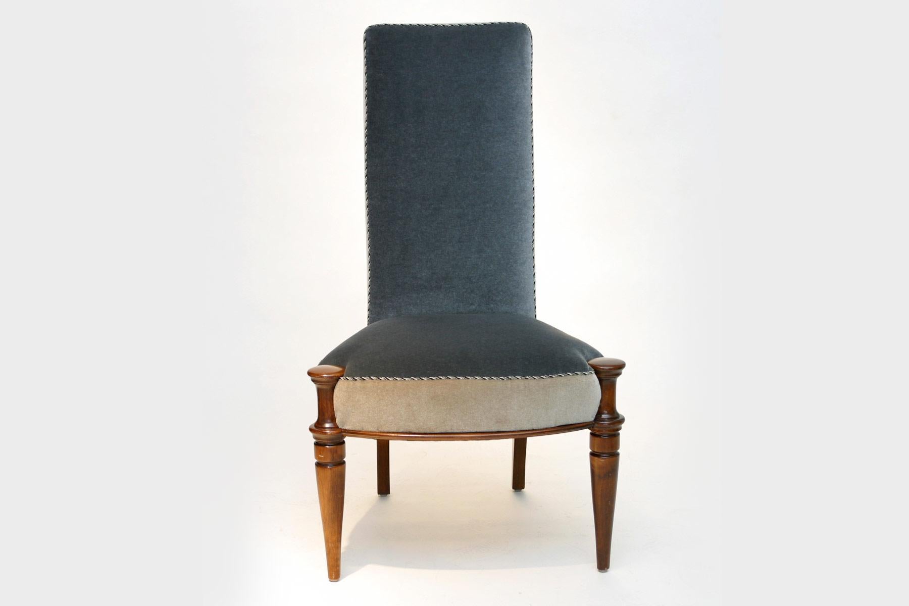 Art Deco La Seine Side Chair by Bourgeois Boheme Atelier For Sale