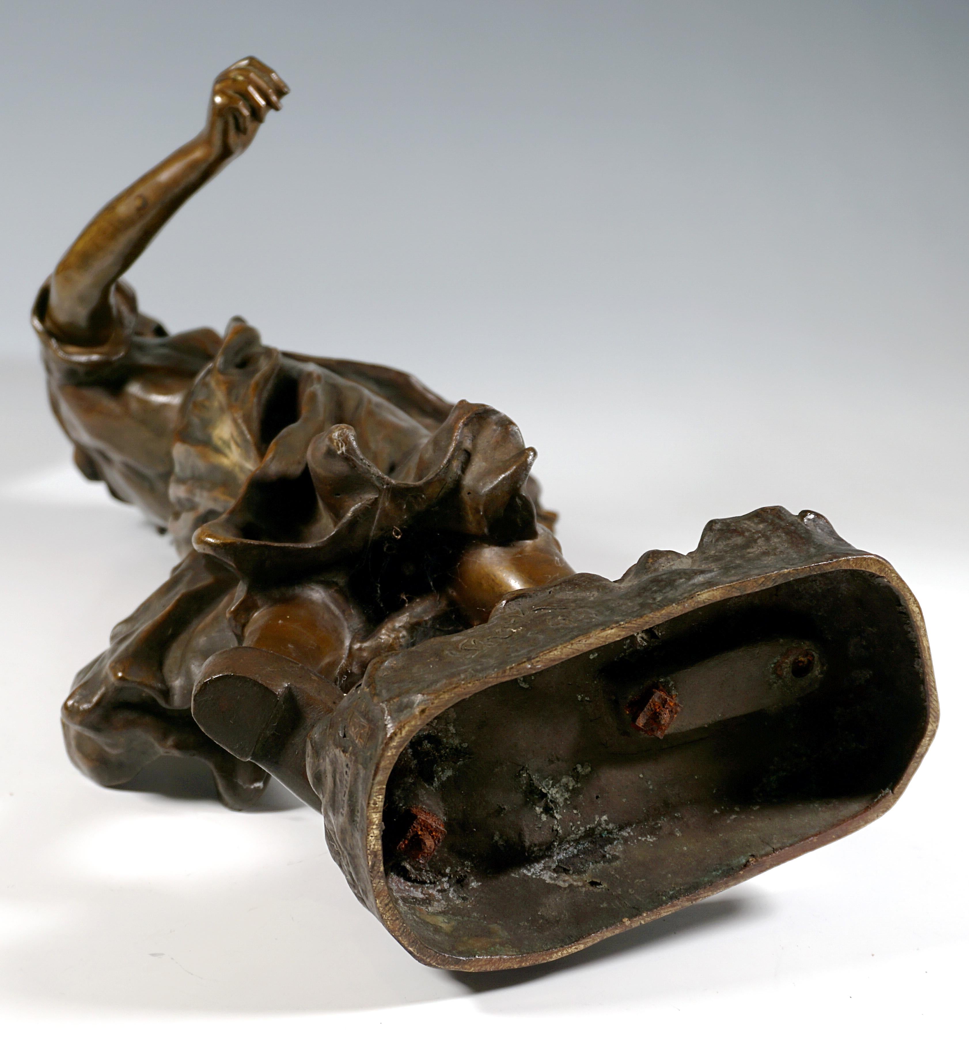 'La Sémeuse', grande figura in bronzo Art Nouveau di Oscar Roty, Vienna, 1899 ca. in vendita 2