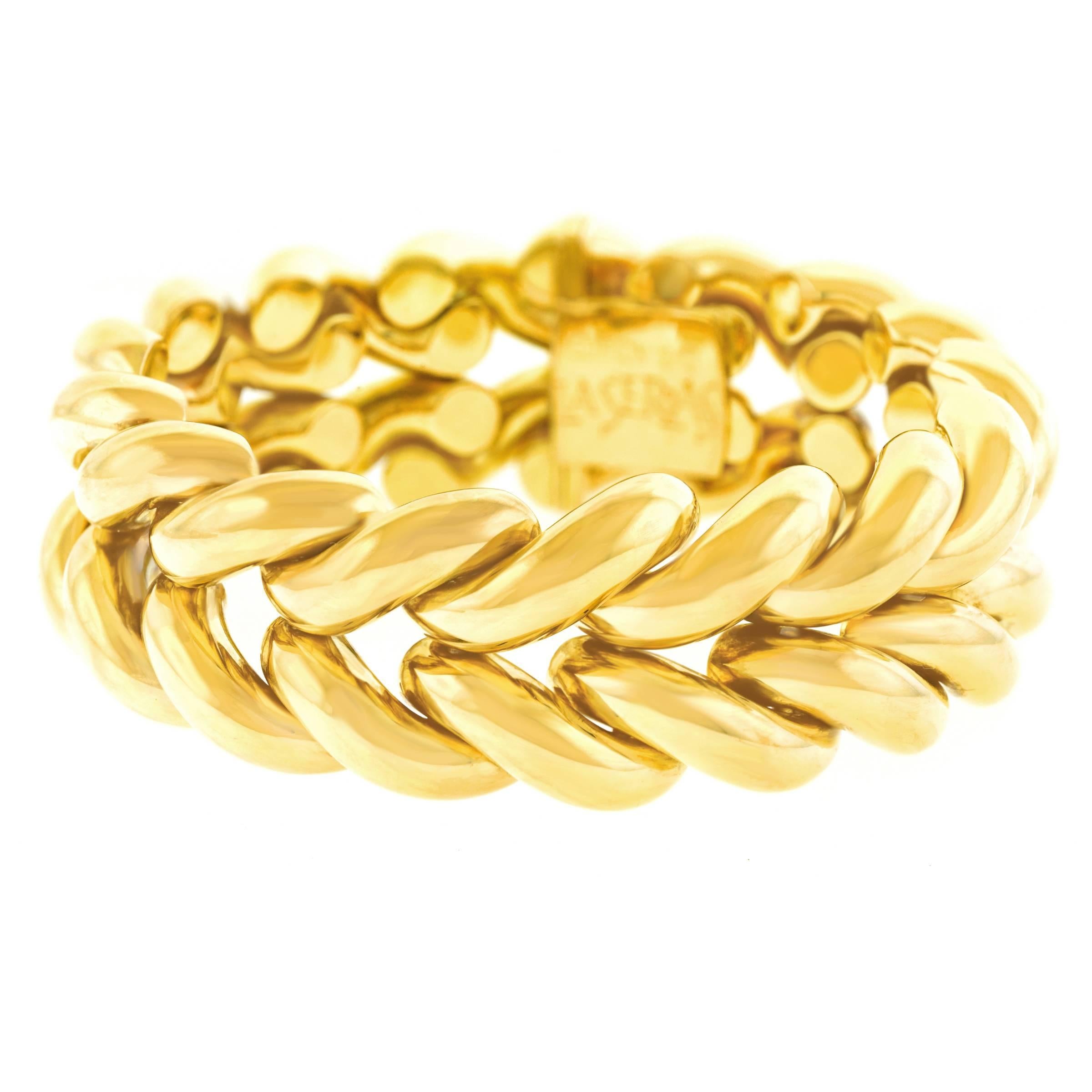 La Serlas Mystery Motif Gold Bracelet