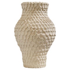 La Sirene Beige Sandstone Vase by Lou Thomas