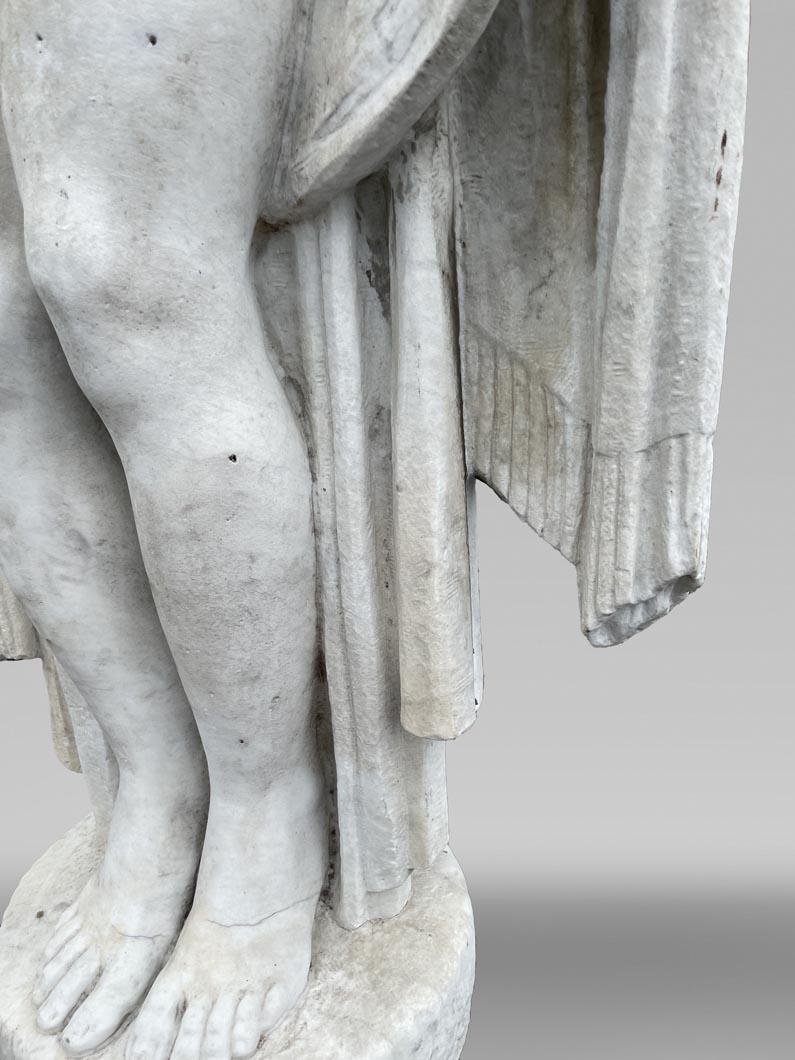 La Sortie du bain – Young woman, monumental Art Deco sculpture For Sale 1