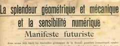 La Splendeur Géométrique et Mécanique et la Sensibilité Numérique, Italy 1914