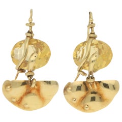 
La Squadra
 Citrine Snake Earrings Set in 18 Karat Yellow Gold