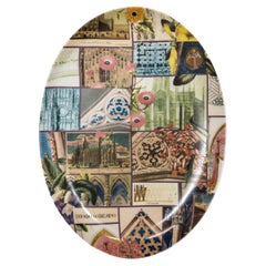 La Storia Infinita, diseño contemporáneo de bandeja de porcelana decorada de Vito Nesta