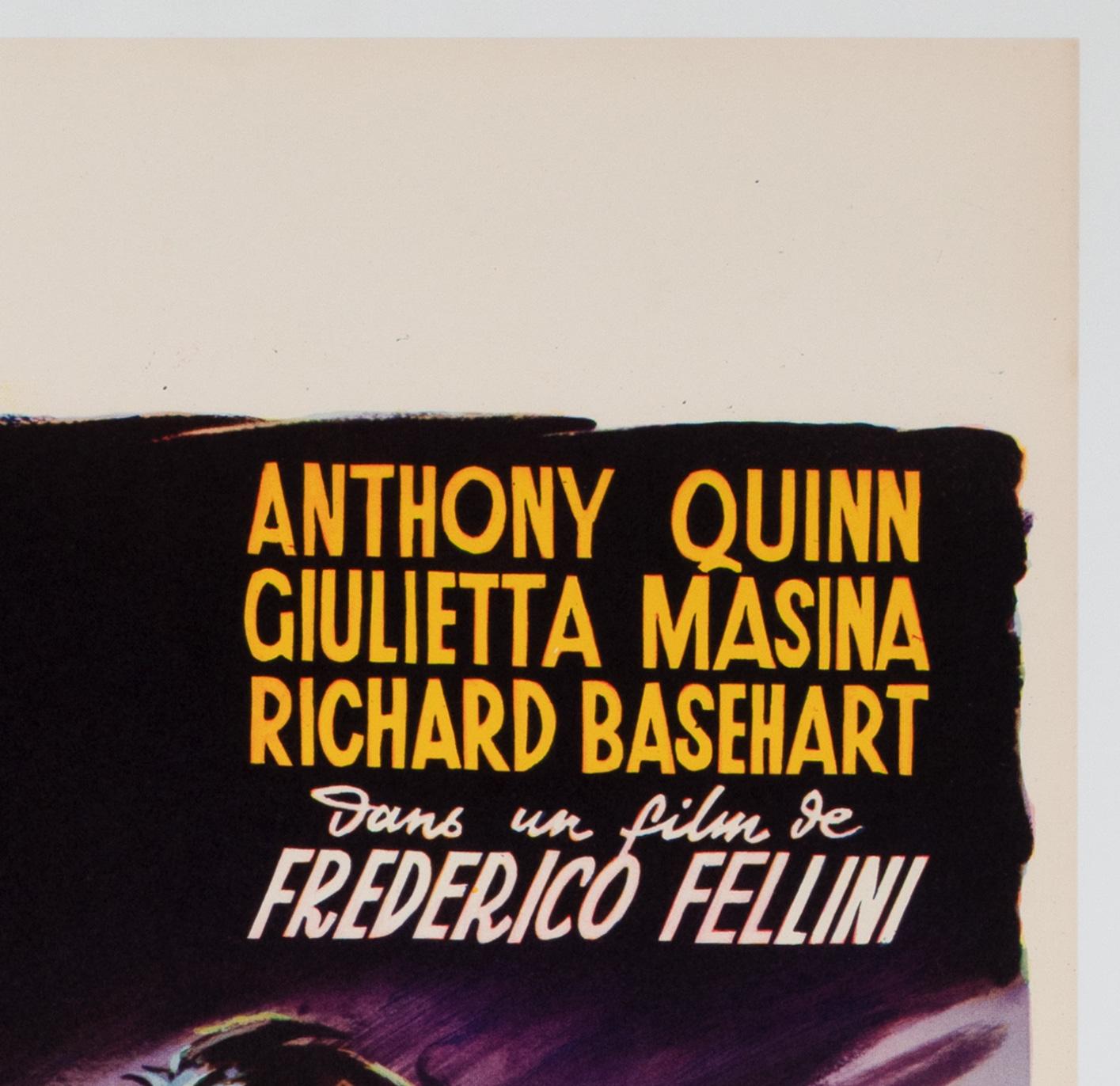 20th Century La Strada 1955 Belgian Film Poster For Sale