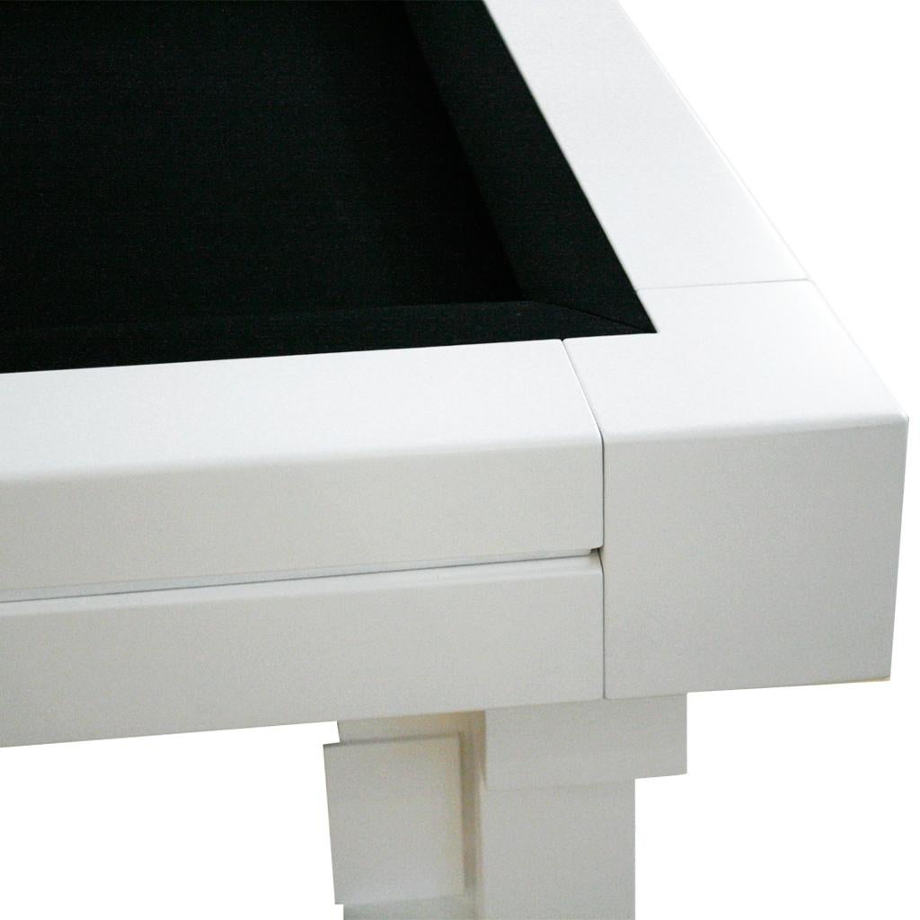L.A. Studio Contemporary Modern Brutalism Style White Pool Table In Good Condition For Sale In Madrid, ES